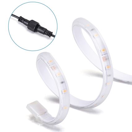 Aigostar - Zatemljiv sončni LED trak LED/20W/3,2V 20 m 2700K IP65 20000 mAh + daljinski upravljalnik