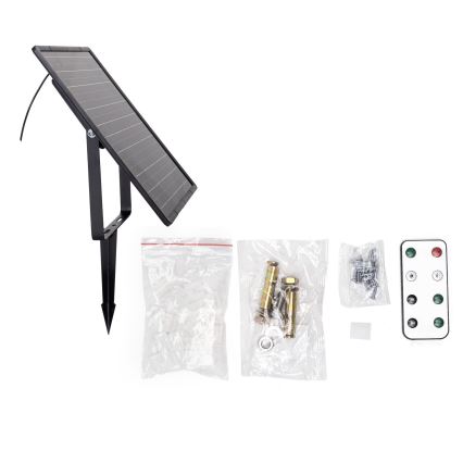Aigostar - Zatemljiv sončni LED trak LED/20W/3,2V 20 m 2700K IP65 20000 mAh + daljinski upravljalnik