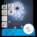 Aigostar - zunanji božični LED niz 150xLED/8 funkcij 3xAA 5,3m IP44 modra