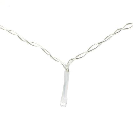 Aigostar - zunanji božični LED niz, 200 LED, 8 funkcij, napajanje 3×AA, 5×2 m, IP44, topla bela