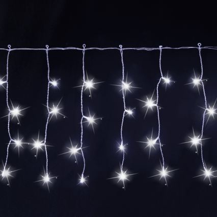 Aigostar - zunanji božični LED niz 200xLED 8x0,4m IP44 hladna bela