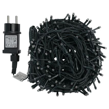 Aigostar - zunanji božični LED niz, 300 LED, 8 načinov, 30 m, IP44, hladno bela