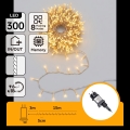 Aigostar - Zunanji božični LED niz 300xLED/8 funkcij 18m IP44 topla bela