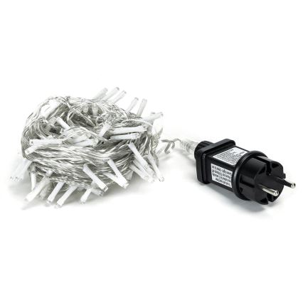Aigostar - zunanji božični svetlobni niz 100 LED/8 funkcij, 13 m, IP44, hladna bela
