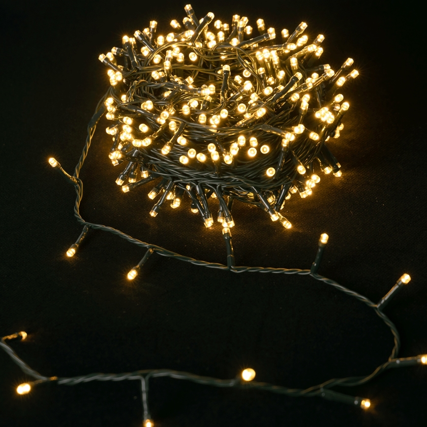 Aigostar - LED zunanji božični niz 400xLED/8 funkcij 4xAA 20,3 m IP44 topla bela