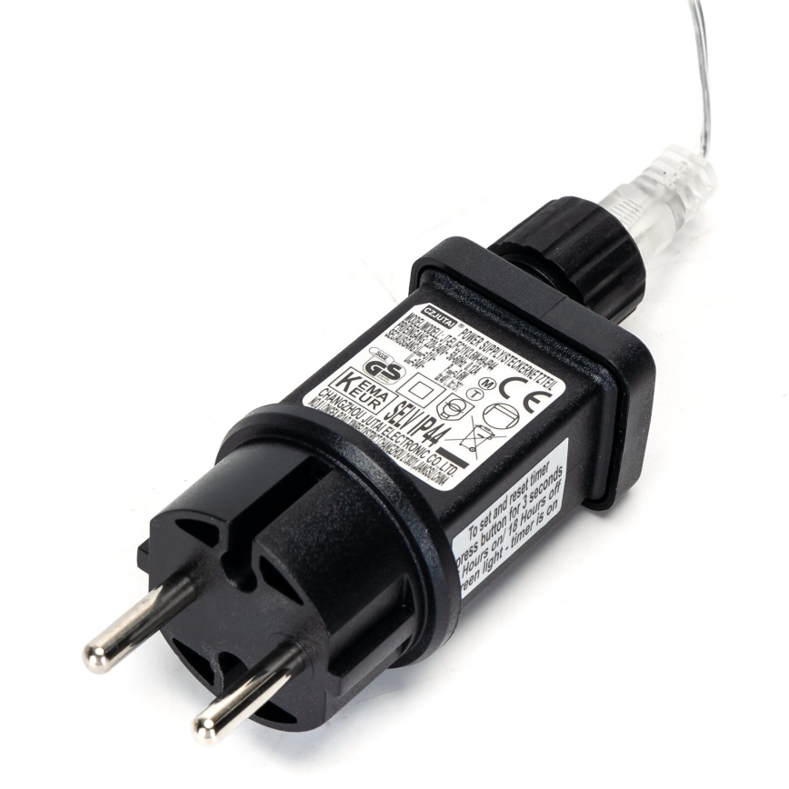 Aigostar - zunanji LED niz, 50 LED, 8 funkcij, 8 m, IP44, topla bela