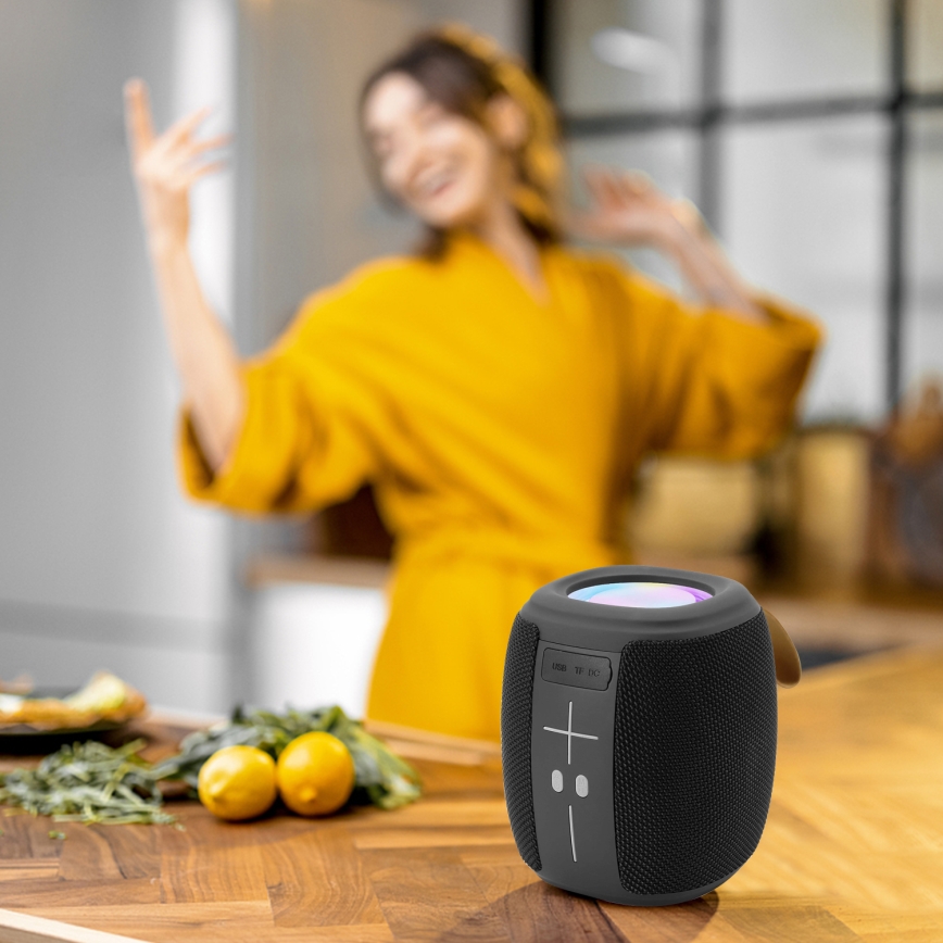 AKAI ABTS-V5 BL - Brezžični zvočnik z mikrofonom, 3 W / 1200 mAh, v modri barvi