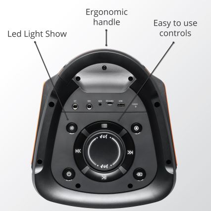 AKAI PARTY BOX 810 - Brezžični zvočnik 65W/230V 5000 mAh + daljinski upravljalnik