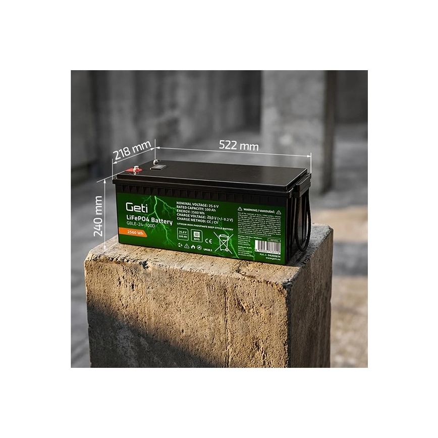 Akumulator LiFePO4 25,6V/100Ah
