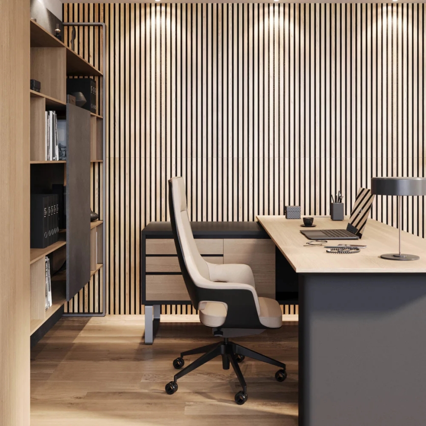 Akustični oblogni panel VASALUND 240x52 cm hrast