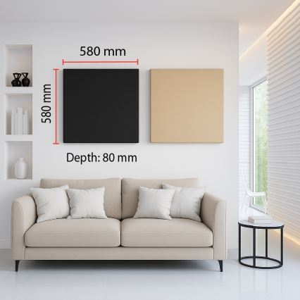 Akustični panel SILENCE 58x58 cm bež