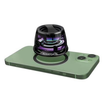 Aligator ABSMB01 - Magnetni zvočnik za MagSafe Mini Beat 400 mAh, črne barve