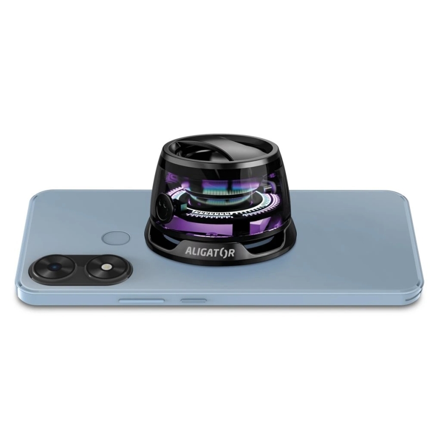 Aligator ABSMB01 - Magnetni zvočnik za MagSafe Mini Beat 400 mAh, črne barve