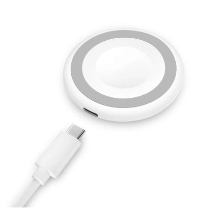 Aligator AMS08WT - Brezžični polnilec MagSafe 3v1 15W bel