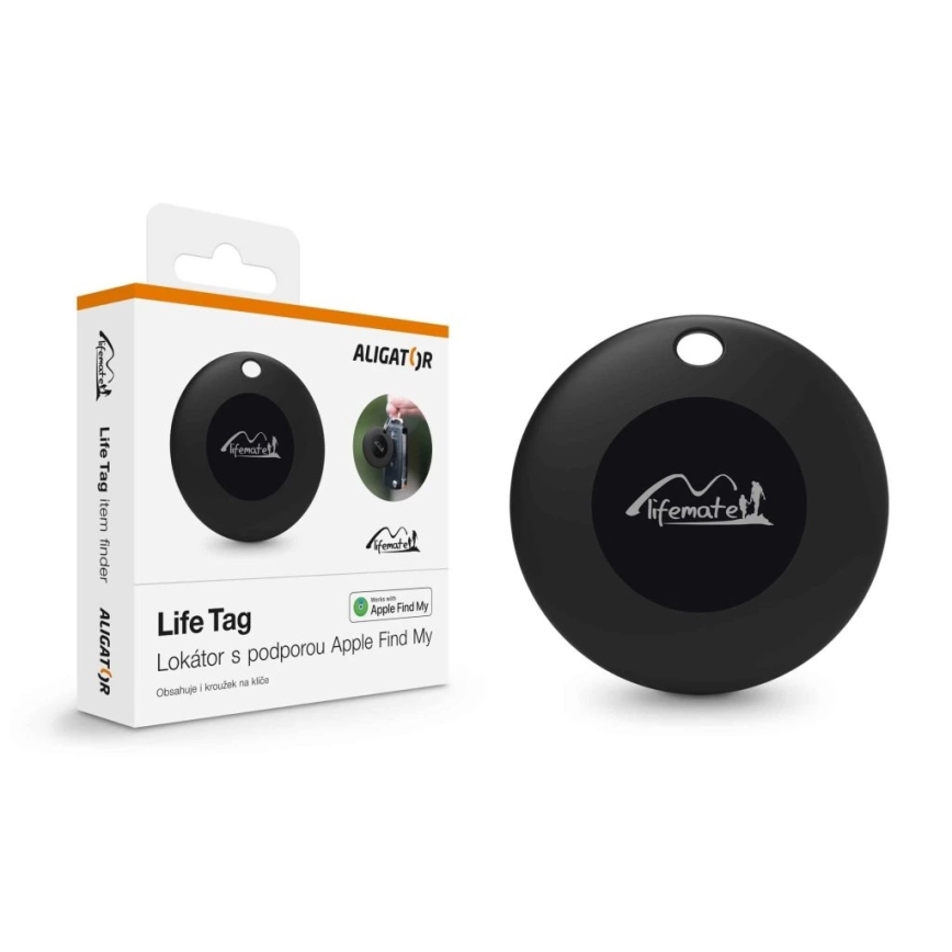 Aligator APD001 - Sledilnik Life Tag 1xCR2032 IP65 črna