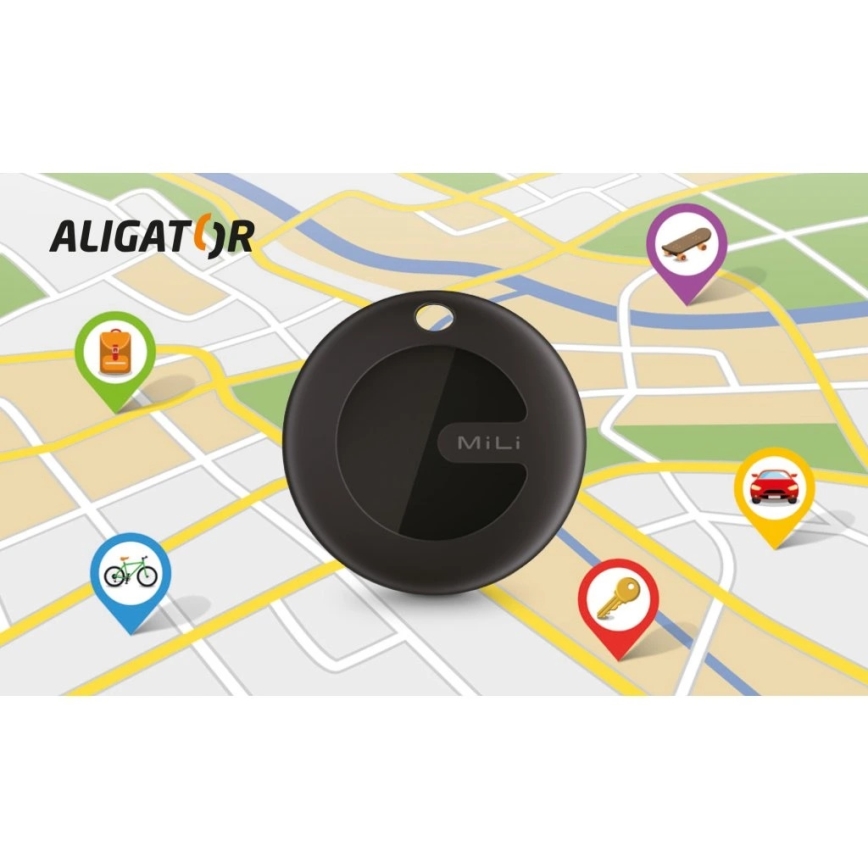 Aligator APD003 - Sledilnik MiTag 1xCR2032 IP67 črna