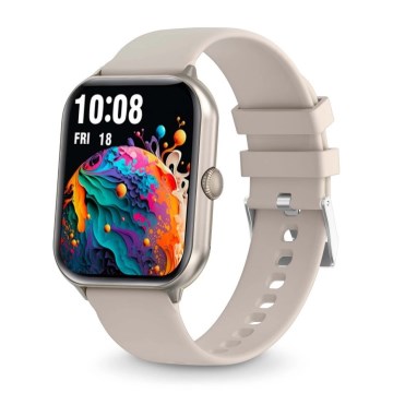 Aligator AW10SR - Pametna ura Watch GO 220 mAh IP67 kremna