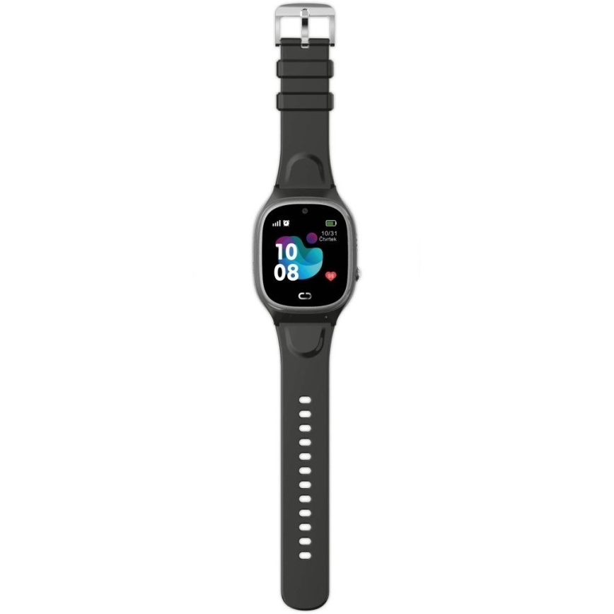 Aligator AW11BK - Pametna ura Watch Junior 2 450 mAh IP67 Wi-Fi črna