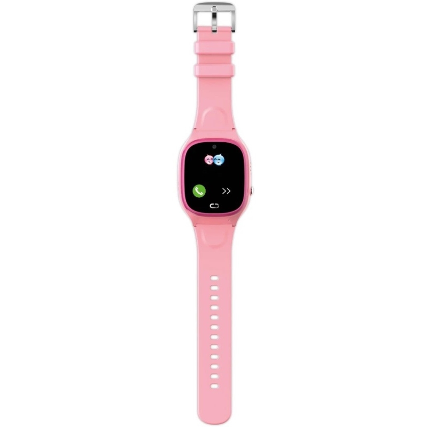 Aligator AW11PK - Pametna ura Watch Junior 2 450 mAh IP67 Wi-Fi rožnata