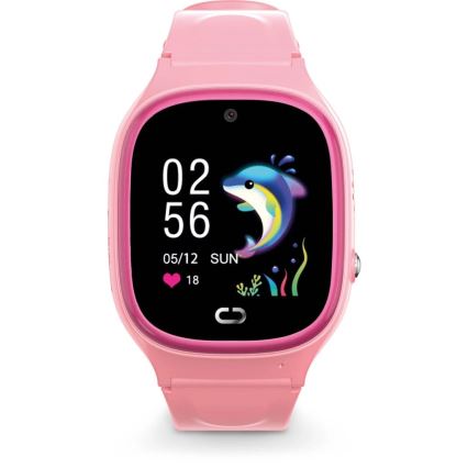 Aligator AW11PK - Pametna ura Watch Junior 2 450 mAh IP67 Wi-Fi rožnata