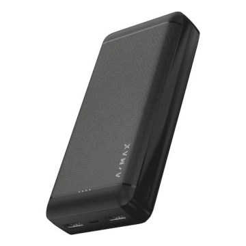 Aligator AX0004 - Power Bank A-MAX 20000 mAh 3,7 V črna