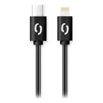 Aligator DATKP50 - USB kabel USB-C / Lightning 30W Power Delivery 1,5m črna