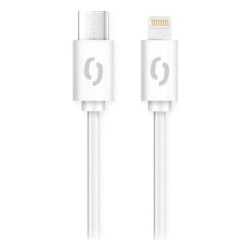 Aligator DATKP51 - USB kabel USB-C / Lightning 30W Power Delivery 1,5m bela