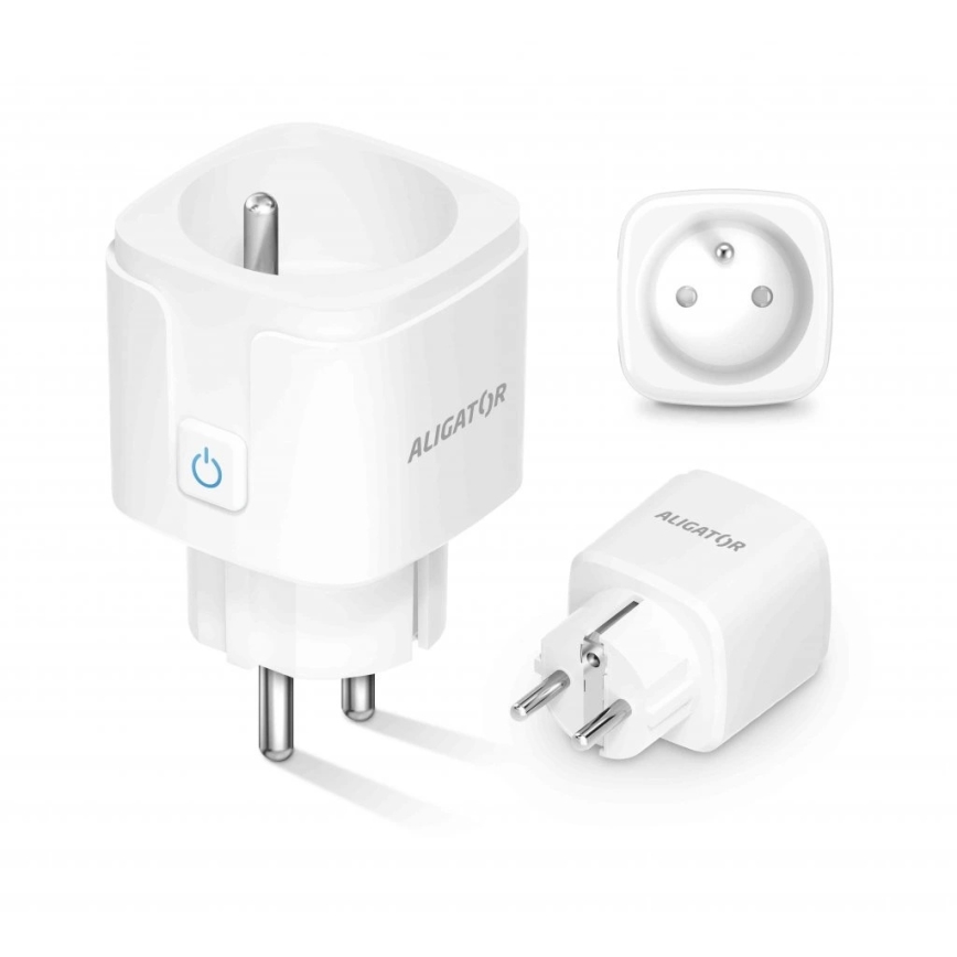 Aligator WAL001 - Pametna vtičnica 3680W/230V/Tip E/16A Wi-Fi Tuya