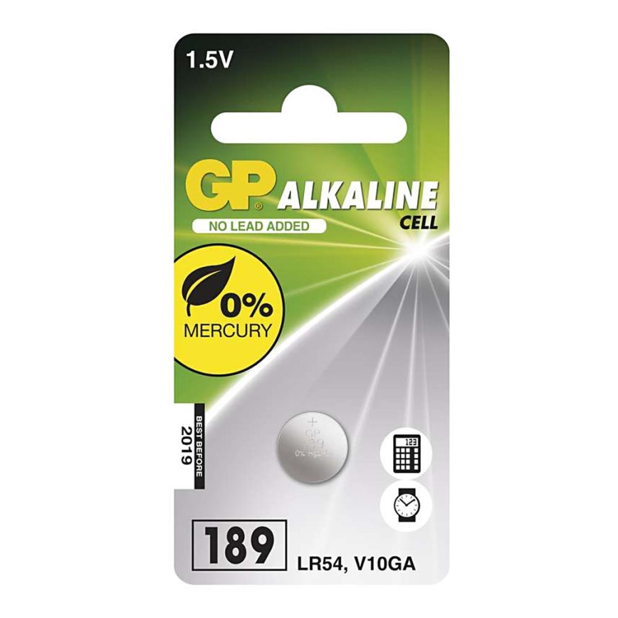 Alkalna baterija gumbasta LR54 GP ALKALINE 1,5V/44 mAh