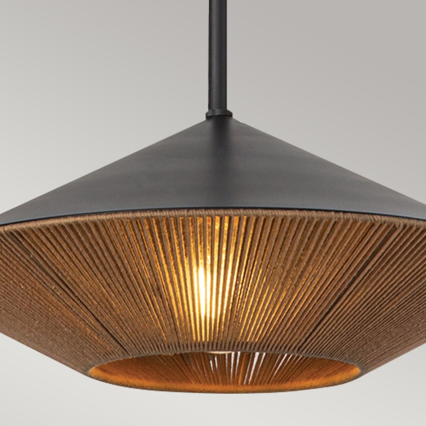 Alora Mood - Lestenec na drogu DAPHNE 1xE27/60W/230V pr. 38,1 cm črna