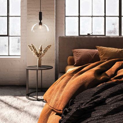 Alora Mood - Stropna svetilka na palici JUDE 1xE27/60W/230V črna