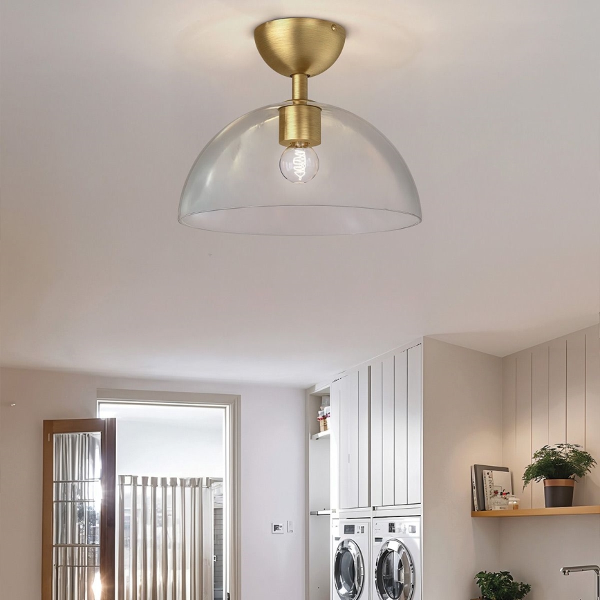 Alora Mood - Stropna svetilka JUDE 1xE27/60W/230V pr. 30,5 cm medenina