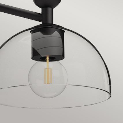 Alora Mood - Lestenec na drogu JUDE 3xE27/60W/230V črna
