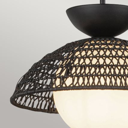 Alora Mood - lestenec na drogu PERTH 1xE27/60W/230V premer 37,5 cm črna