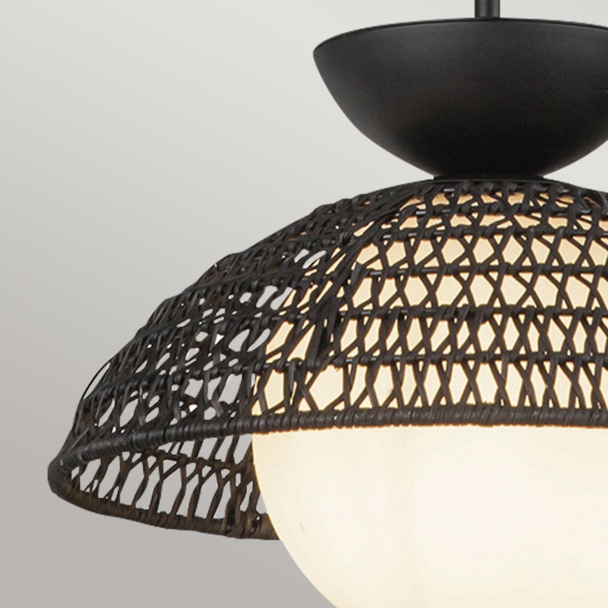 Alora Mood - lestenec na drogu PERTH 1xE27/60W/230V premer 37,5 cm črna