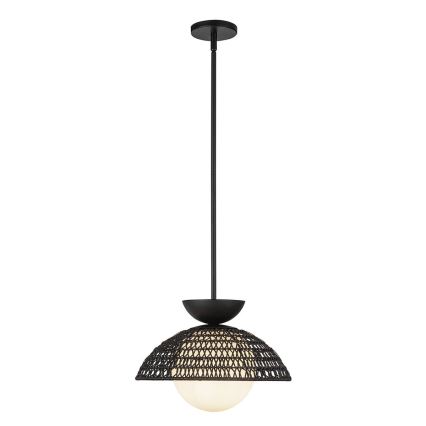 Alora Mood - lestenec na drogu PERTH 1xE27/60W/230V premer 37,5 cm črna