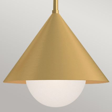 Alora Mood - Lestenec na palici REMYCK 3xE27/60W/230V zlate barve