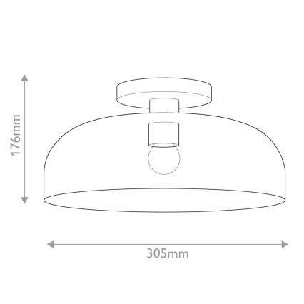 Alora Mood - Stropna svetilka SYLVIA 1xE27/60W/230V zlata
