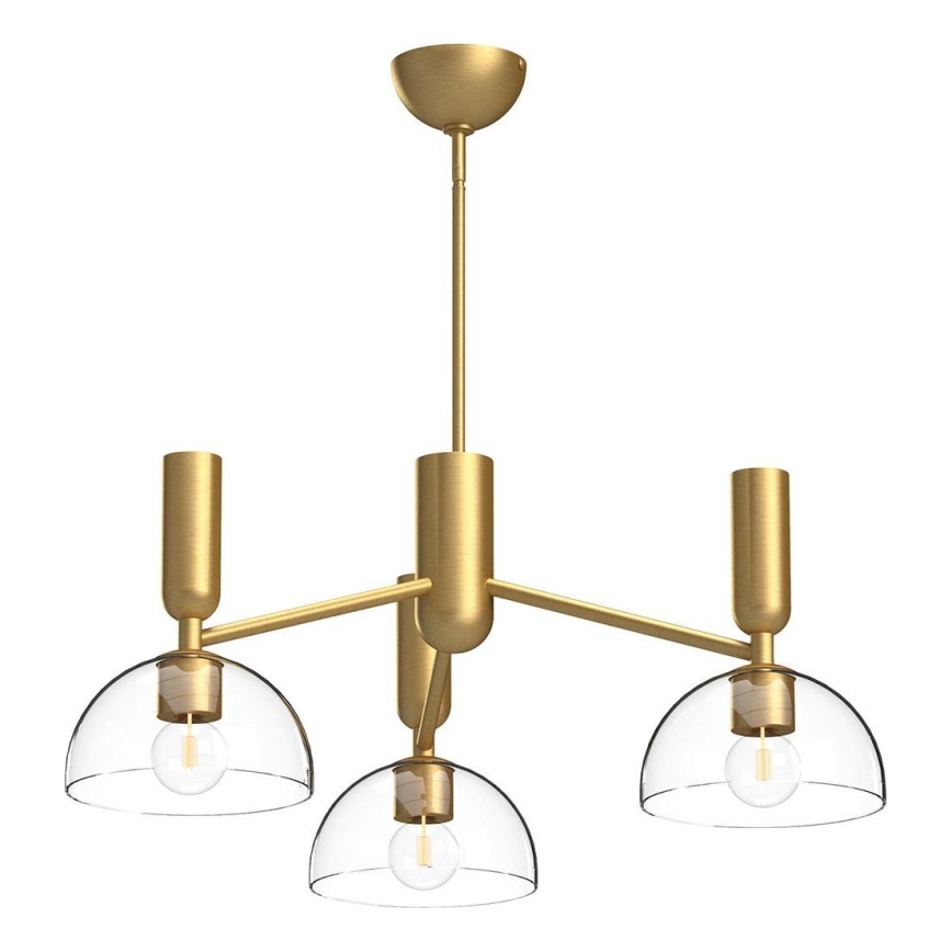 Alora Mood - Lestenec na drogu JUDE 3xE27/60W/230V pr. 96,8 cm medenina