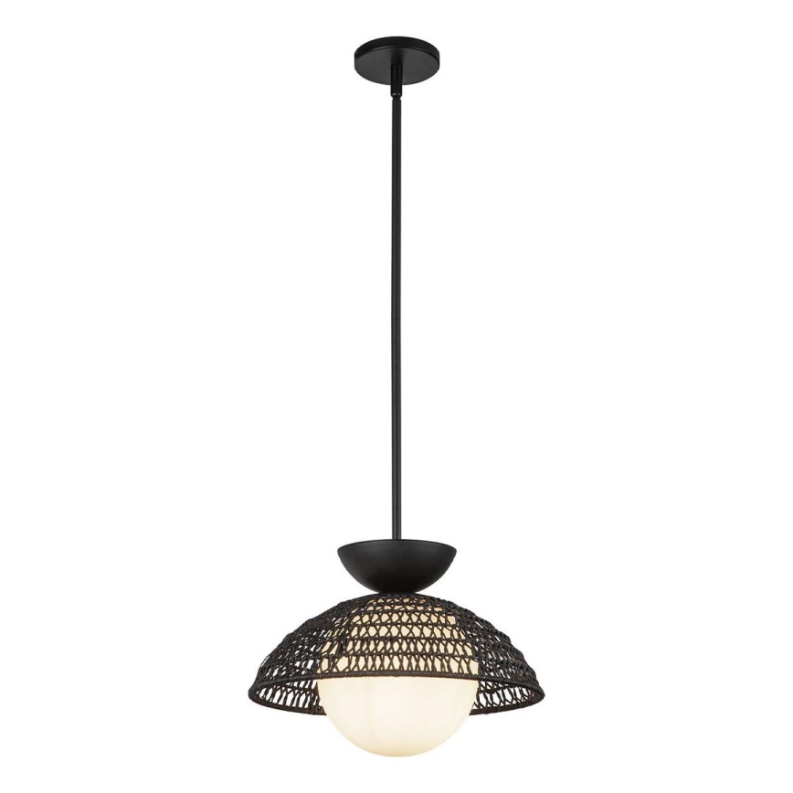 Alora Mood - lestenec na drogu PERTH 1xE27/60W/230V premer 37,5 cm črna