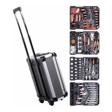 Aluminijasti kovček z orodjem 186 kom.