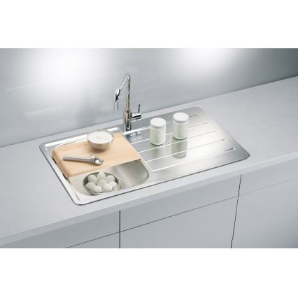 ALVEUS 1065560 - Kuhinjsko korito LINE 86x50 cm mat jeklo/saten