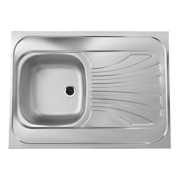ALVEUS 1095618 - Kuhinjsko korito CLASSIC 80x60 cm mat steel/saten bez lemu, rotacijski