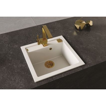 ALVEUS 1128395 - Kuhinjsko korito FORMIC 52x51 cm granit/bela