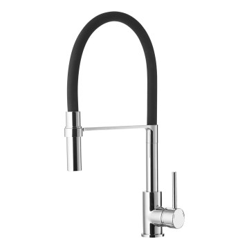 ALVEUS 1129024 - Pipa za umivalnik z gibljivo roko ELIA 45 cm medenina/sijajni krom