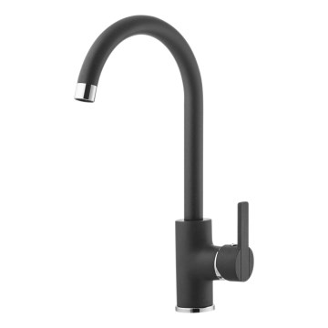 ALVEUS 1129052 - Pipa za umivalnik TONIA 34 cm granit/črna