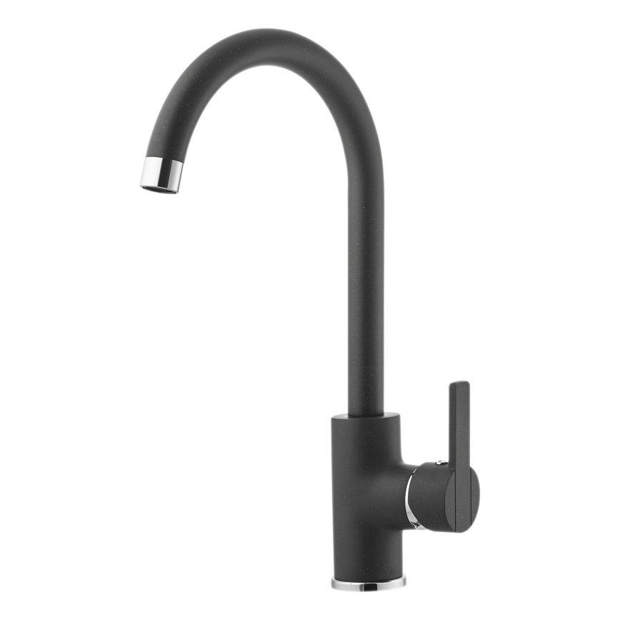 ALVEUS 1129052 - Pipa za umivalnik TONIA 34 cm granit/črna