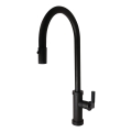 ALVEUS 1132179 - Pipa za pomivalno korito z izvlečnim pršilnikom NERINA 46,8 cm nerjaveče jeklo/črna