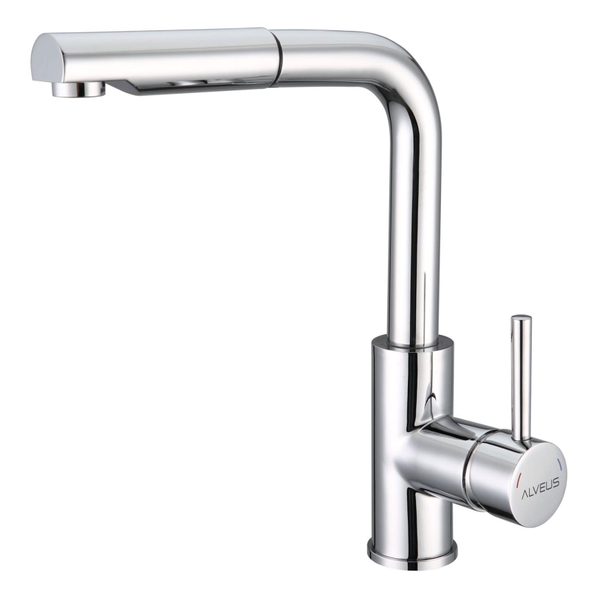 ALVEUS 1135365 - Pipa za pomivalno korito z izvlečnim pršilnikom SARA 29,7 cm nerjaveče jeklo