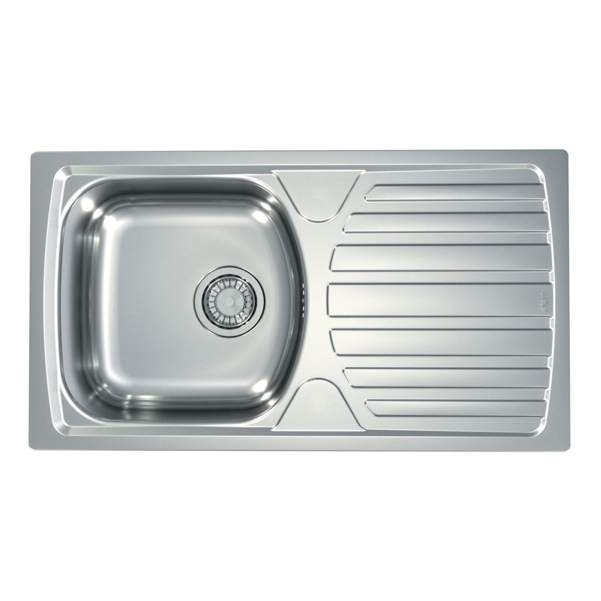 ALVEUS 1136539 - Kuhinjsko korito BASIC 78x43,5 cm mat jeklo/satin, velik izhod